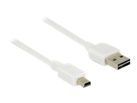 Bild von DELOCK Kabel EASY-USB 2.0 Typ-A Stecker > USB 2.0 Typ Mini-B Stecker 1 m weiss