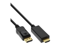 Bild von INLINE DisplayPort zu HDMI Konverter Kabel 4K/60Hz schwarz 0,3m