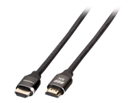 Bild von EFB Ultra HighSpeed HDMI Kabel with Ethernet 8K60Hz A-A St-St Premium Aluminium Stecker 1m schwarz