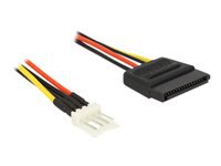 Bild von DELOCK Kabel Power SATA 15 Pin Stecker > Floppy 4 Pin Stecker 60 cm