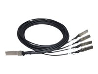 HPE HPN FlexNetwork X240 DA Copper Cable, Splitter, 40Gbit/s, QSFP+ to 4x10G SFP+, 5m