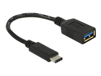 Bild von DELOCK Adapterkabel USB 3.1 Gen 1 USB Type-C Stecker > USB A Buchse 15 cm schwarz