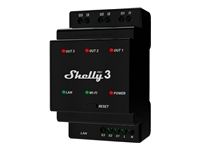 SHELLY Pro 3 LAN WLAN 3-Channel DIN Rail Smart Relay