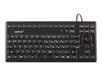 Bild von GETT InduProof3 Silikon Tastatur mit Maussteuerung IP68 wasserdicht desinfizierbar schwarz 86 Tasten Layout US