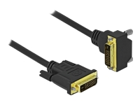 Bild von DELOCK DVI Kabel 24+1 Stecker zu 24+1 Stecker gewinkelt 1m