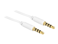 Bild von DELOCK Kabel Klinke 3,5 mm Stecker > Stecker  4 Pin  IPhone 5,0 m weiß