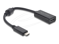 Bild von DELOCK USB Type-C Adapter zu HDMI DP Alt Mode 8K 60 Hz mit HDR und HDCP schwarz