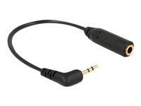 Bild von DELOCK Audiokabel Klinkenstecker 2,5mm 3 Pin gewinkelt > Klinkenbuchse 3,5mm 3 Pin