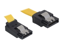 Bild von DELOCK Kabel SATA 6Gb/s 10cm gelb ob/ge Metall