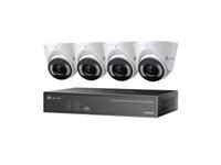 TP-LINK VIGI 4MP Full-Color Turret IPC and 4 Channel PoE+ NVR KIT