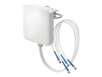 QUWIRELESS Tri-Band 2.4/5-7 GHz WiFi 6E/7 4x4 MIMO Sector Panel RP-SMA Wall/Mast Antenna