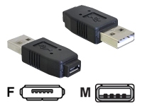 Bild von DELOCK Adapter USB micro-A+B Buchse zu USB2.0-A Stecker