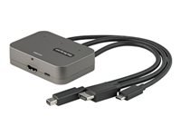 Bild von STARTECH.COM 3-in-1 Multiport auf HDMI Adapter - 4K 60Hz USB-C HDMI oder mDP auf HDMI Video Konverter - Digitaler AV-Adapter