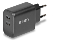 Bild von LINDY 65W USB 2 x Type C GaN Charger mit EU-Stecker