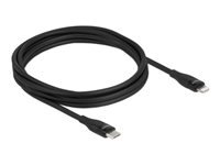 Bild von DELOCK Daten- und Ladekabel USB Type-C zu Lightning für iPhone iPad und iPod schwarz 2 m MFi