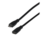 Bild von EFB USB 3.2 Gen2 10Gbit 3A Verlängerungskabel Typ-C Stecker - Typ-C Buchse 1m