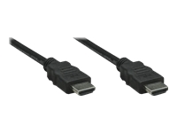 Bild von TECHLY HDMI High Speed mit Ethernet Anschlusskabel 3m schwarz 3fach geschirmt HDMI 19pol.Stecker auf HDMI 19pol.Stecker