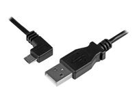 Bild von STARTECH.COM Micro USB Lade/Sync-Kabel - St/St - Micro USB linksgewinkelt - 1m - USB auf Micro USB Ladekabel