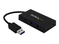 Bild von STARTECH.COM 4 Port USB 3.0 Hub - 5GBit/s - USB-A auf 3x USB-A und 1x USB-C - inklusive Netzteil - USB Hub - Desktop USB C Hub