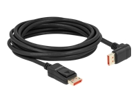 Bild von DELOCK DisplayPort Kabel Stecker gerade zu Stecker 90 unten gewinkelt 8K 60 Hz 5 m