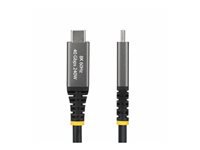 Bild von STARTECH.COM 2m Aktives USB4 Kabel 40Gbps 240W Ladekabel 8K 60Hz 4K 240Hz DP2.1 Thunderbolt 4 kompatibles USB-C Monitorkabel Schwarz