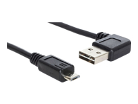 Bild von DELOCK Kabel EASY USB 2.0-A 90G gewinkelt > Micro-B Stecker/Stecker 3 m