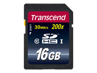 Bild von TRANSCEND Premium 16GB SDHC UHS-I Card Class10 30MB/s