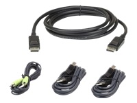 Bild von ATEN 2L-7D03UDPX4 USB DisplayPort Secure KVM Kabel Set 3M