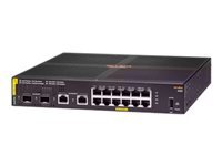 Bild von HPE Aruba 6100 Switch 12G 2 SFP+ Ports 2x SFP Ports PoE 139W 1 USB Type C Console Port 1 USB Type A Host Port Fanless