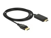 Bild von DELOCK Kabel Displayport 1.2 Stecker > High Speed HDMI-A Stecker Passiv 4K 2 m schwarz