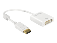 Bild von DELOCK Adapterkabel DisplayPort 1.2 Stecker > DVI 24+5 Buchse weiß 4K Aktiv