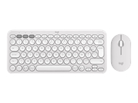 LOGITECH Pebble 2 Combo - TONAL WHITE - (FRA) - 2.4GHZ/BT - N/A - CENTRAL-419 - UNIVERSAL