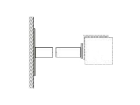 Bild von MEDIUM Wand/Decken Abstandstraeger starr für RollFix Premium 10 cm Paar