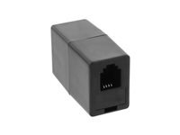 Bild von INLINE Modular Kupplung RJ10 4P4C Buchse Buchse schwarz