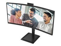 Bild von AOC 86,36cm 34Zoll 3440x1440 120HZ VA CURVED HA 180 MM USB-C DOCKING Daisy chain with Q27E4U TUV EyeComfort Hardware USB HUB DP HDMI
