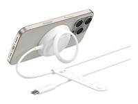 BELKIN UltraCharge 25w Qi2 Pad with kickstand White