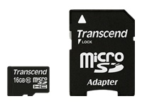 Bild von TRANSCEND Premium 16GB microSDHC UHS-I Class10 30MB/s MLC inkl. Adapter