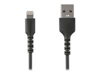 Bild von STARTECH.COM USB auf Lightning Kabel - 2m - MFi zertifiziertes Lightning Kabel - schwarz - robust und strapazierfähig