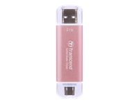Bild von TRANSCEND ESD310P 512GB External SSD USB 10Gbps Type C/A Pink