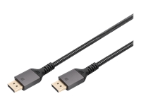 Bild von DIGITUS PREMIUM DP1.4 CABLE DP to DP 8K/60Hz 1m Aluminum Housing Gold plated Support 8K/60HZ