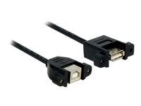 Bild von DELOCK Kabel USB 2.0 B Buchse zum Einbau > USB 2.0 A Buchse zum Einbau 1 m