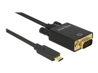 Bild von DELOCK Kabel USB Type-C Stecker > VGA Stecker (DP Alt Mode) Full HD 1080p 2 m schwarz