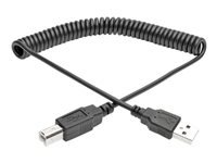 Bild von EATON TRIPPLITE USB 2.0 A/B Coiled Cable M/M 10ft. 3,05m