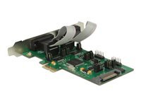 Bild von DELOCK PCI Express Karte > 3 x Seriell RS-232 + 1 x TTL 3,3 V / RS-232 mit Spannungsversorgung