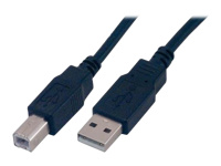 MCL Cable USB 2.0 type A / B male - 5m Noir