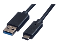 Bild von ROLINE GREEN USB 3.2 Gen 1 Kabel A-C ST/ST schwarz 1m