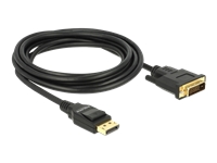 Bild von DELOCK Kabel Displayport 1.2 Stecker > DVI 24+1 Stecker Passiv 3 m schwarz