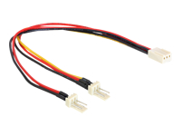 Bild von DELOCK Kabel Power Molex 3 Pin Buchse > 2x 3 Pin Stecker Lüfter