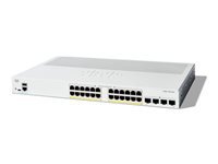 CISCO Catalyst 1300 24-Port Switch, PoE+ with 195W power budget, 4 x 1G SFP Uplinks