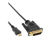 Bild von INLINE Mini-HDMI zu DVI Kabel HDMI Stecker C zu DVI 18+1 vergoldete Kontakte  2m